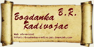 Bogdanka Radivojac vizit kartica